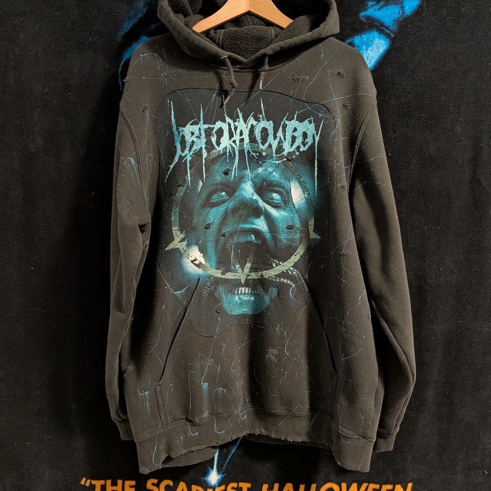 Custom Sewn "Job For A Cowboy" Hoodie